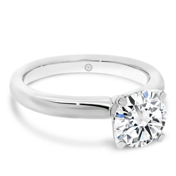 Fiona Round 1.50-2.00Ct Lab Grown Diamond Engagement Ring With Classic 4 Prong Setting