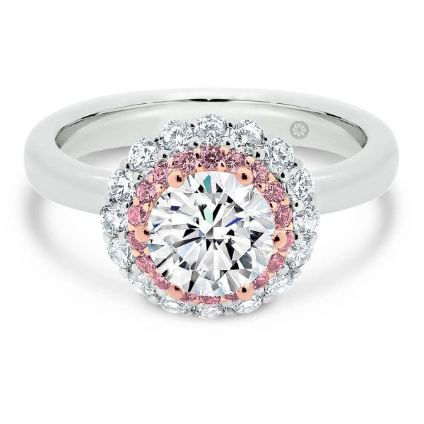 Venice Pink lab grown diamond ring