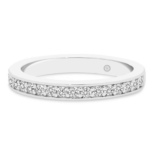 Millie 1.5-1.7 Lab Grown Diamond ethical pave set wedding ring Moissanite