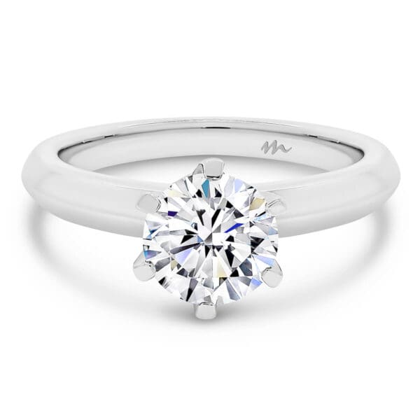 Audrey 6.5-7.0 Round Brilliant Solitaire With Low Setting