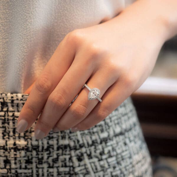 Ava Pear 1.00Ct Lab Grown Diamond