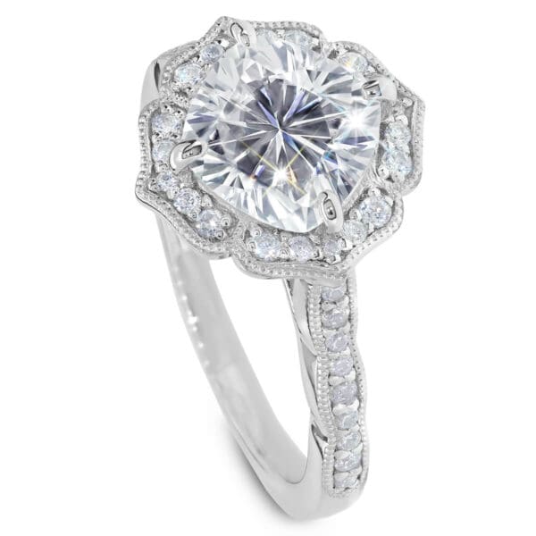 Lavender Supernova Moissanite