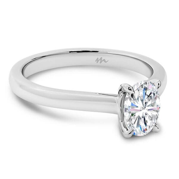 Leisel Oval' Moissanite Engagement Ring