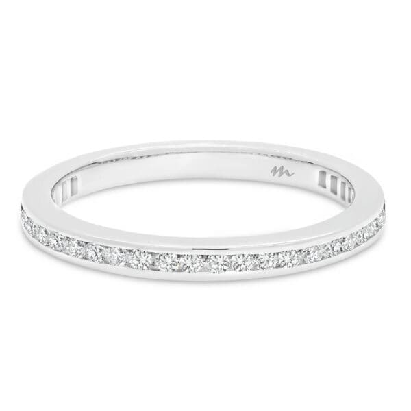 Brynn A Lab Grown Diamond channel set lab grown diamond wedding ring