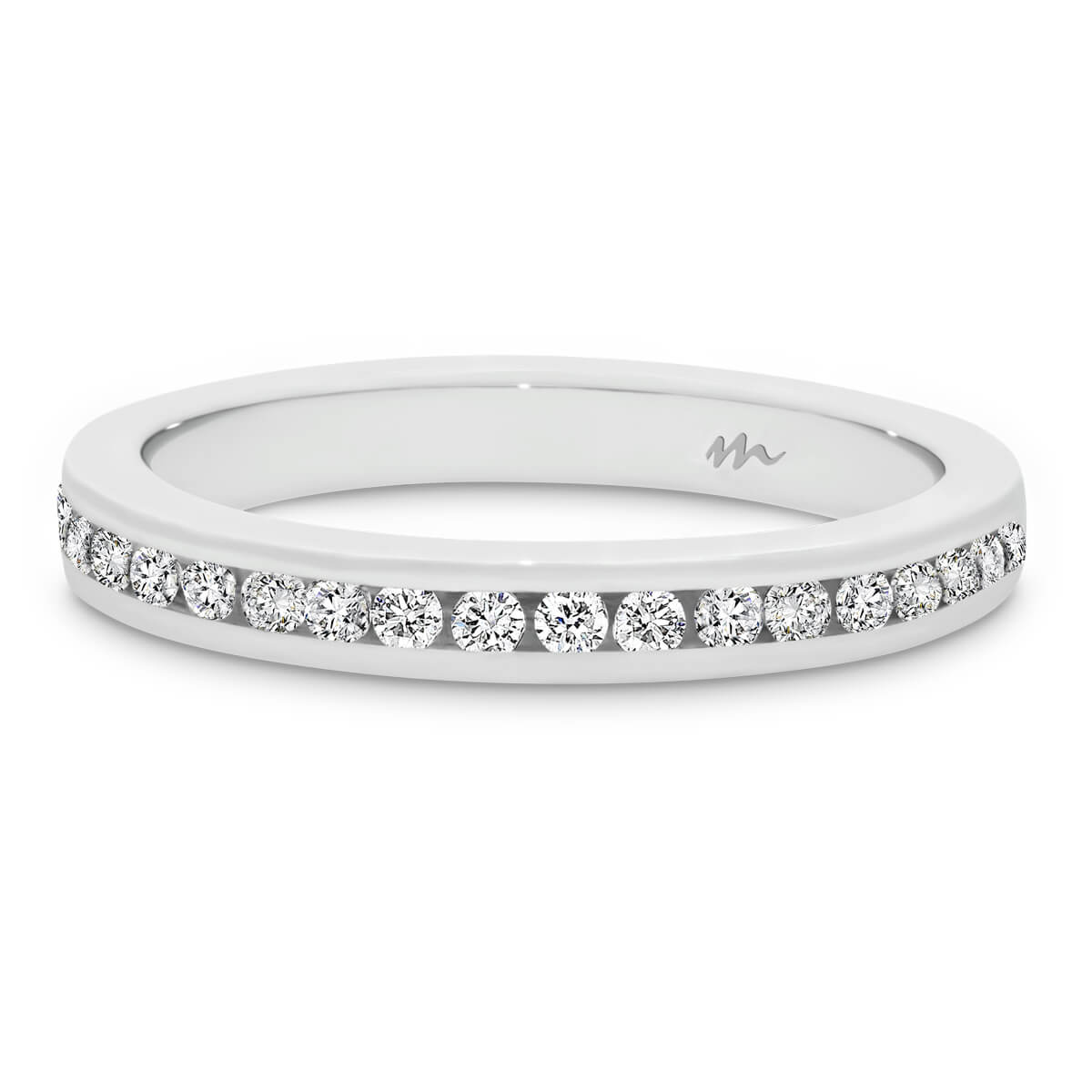 Carmen 1.5-1.7 Moissanite Channel Set Moissanite Wedding Band