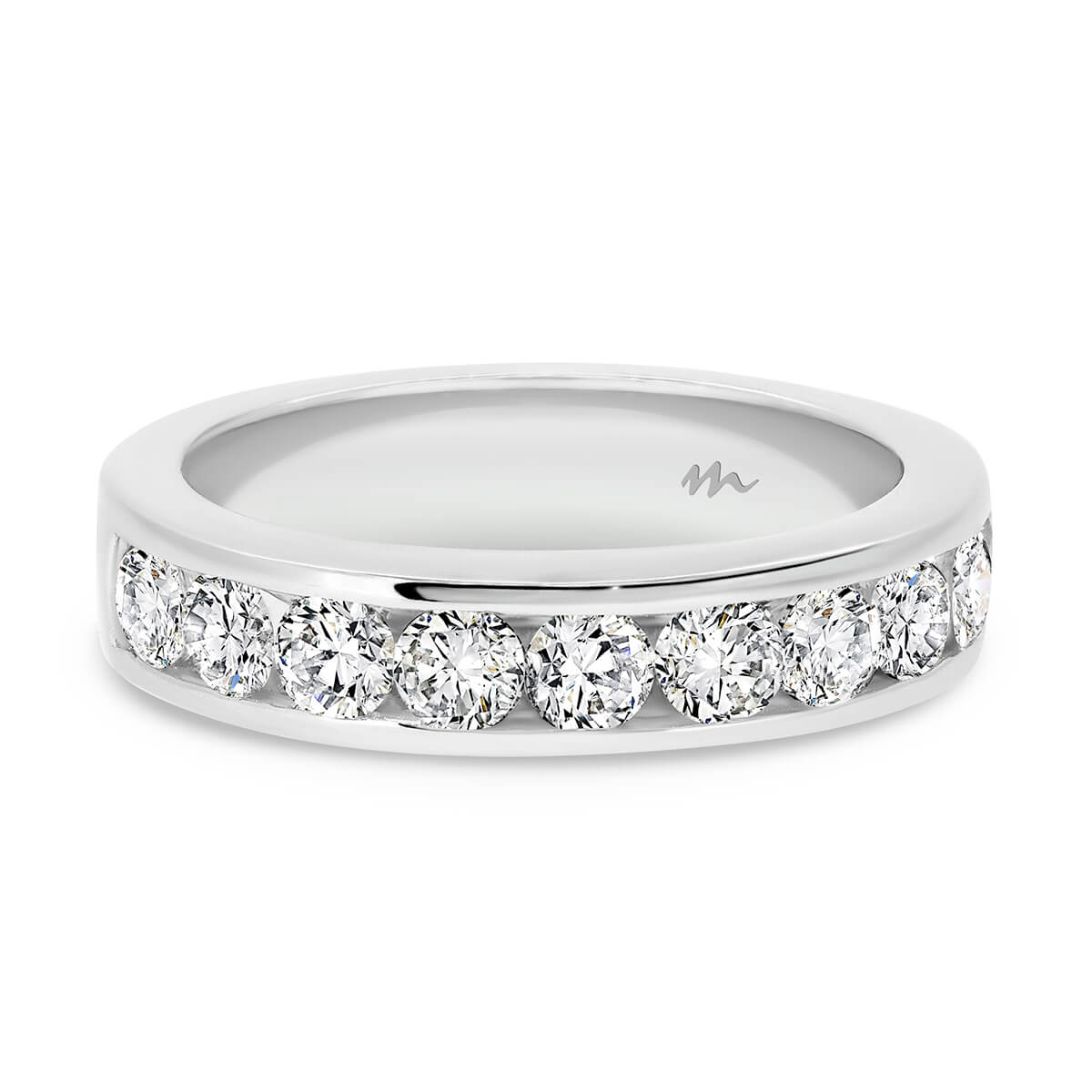 Carmen 3.0 Moissanite Channel Set Moissanite Half-Band Wedding Ring