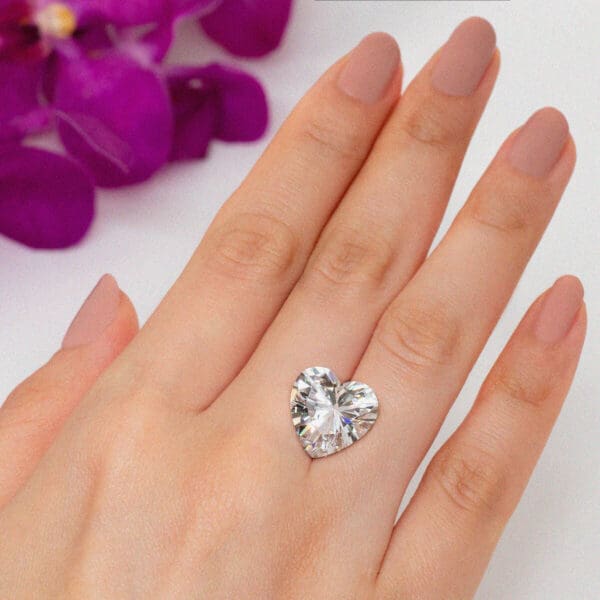 Supernova Moissanite Heart Cut