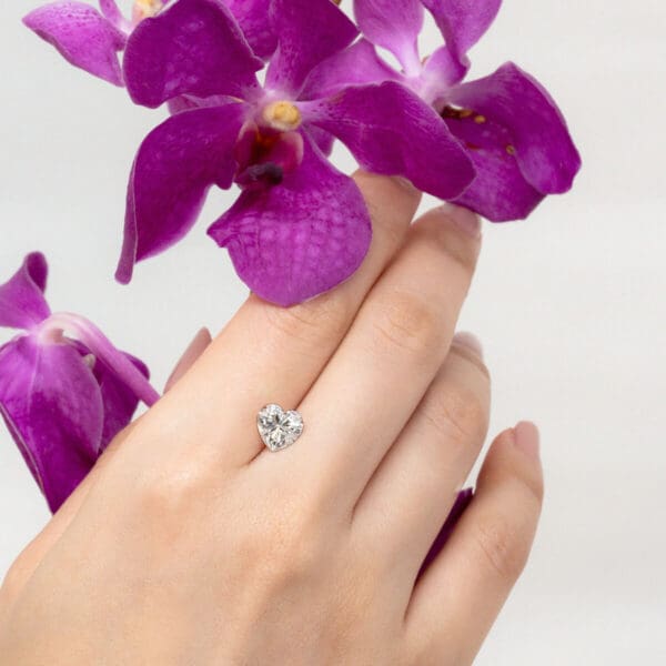 Supernova Moissanite Heart Cut