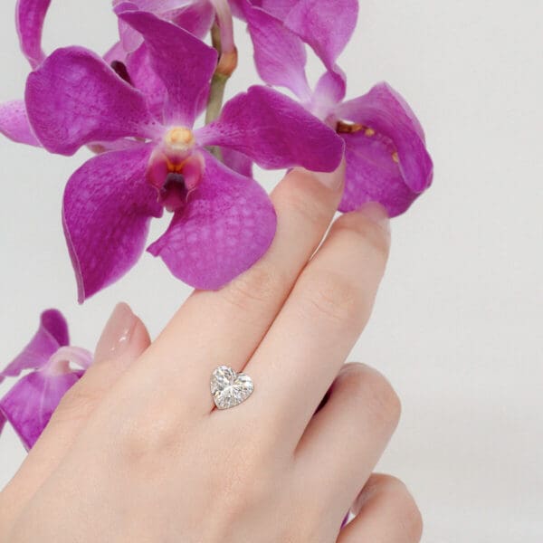 Supernova Moissanite Heart Cut