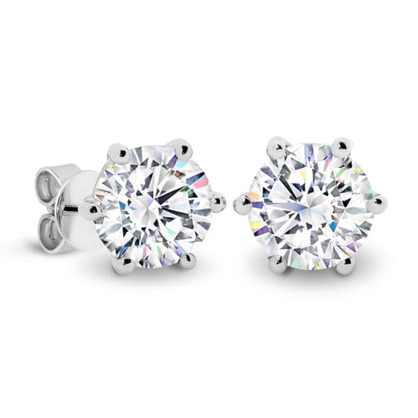 Lin 6.5-7.0 Ethically Sourced Moissanite 6-Prong Earrings