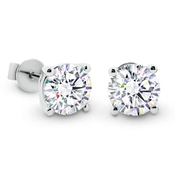 Yarra 6.5-7.0 4-Prong Set Stud Moissanite Earrings