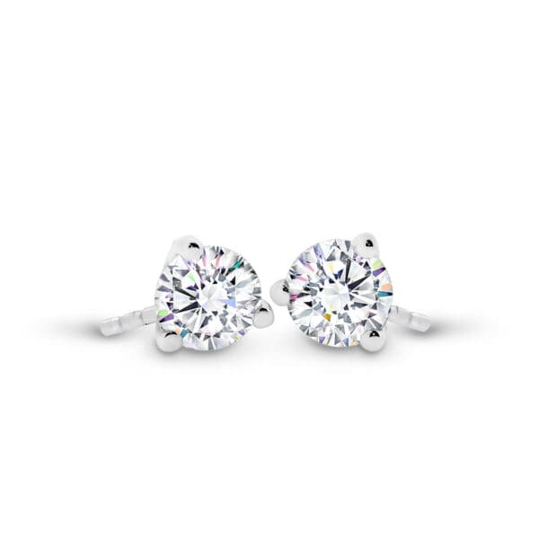 Martina 3.0-3.5 Minimal Solitaire Moissanite Earrings