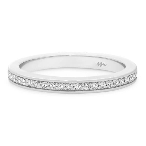 Millie 1.1-1.3 Moissanite Pave Set Moissanite Wedding Ring