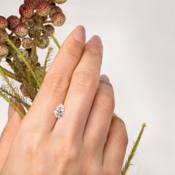 Supernova Moissanite Pear Cut
