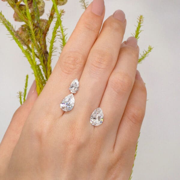 Supernova Moissanite Pear Cut