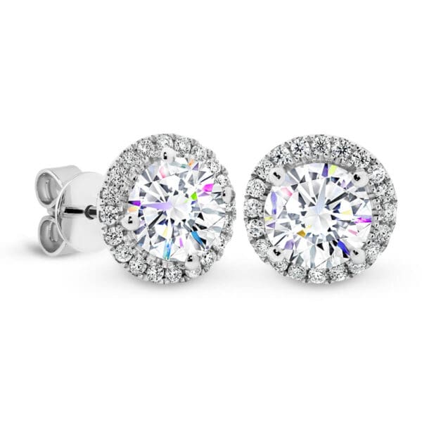 Rosetta 6.5-7.0 Vintage Moissanite Stud Earrings