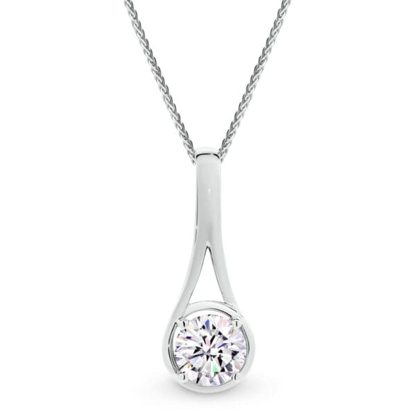 Salina 1.00-1.50Ct Bezel Set Pendant With A Difference