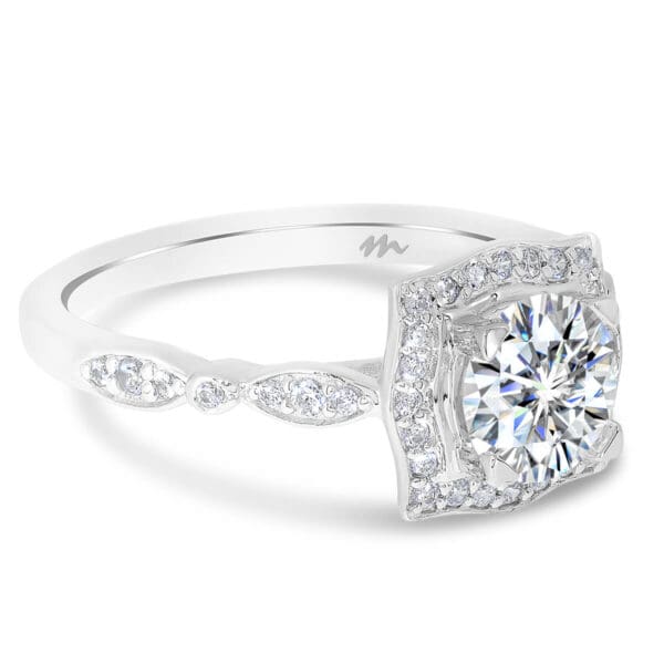 Felice 1.00-Carat Vintage Designed Halo Ring