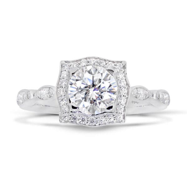 Felice 1.00-carat Vintage Designed Halo Ring