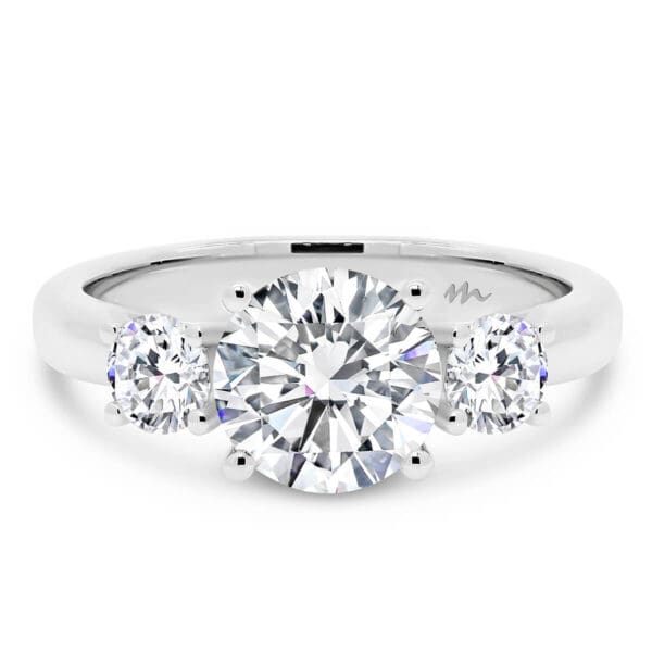 Agnes 7.5-8.0 1.50 Carat 3 Stone Engagement Ring