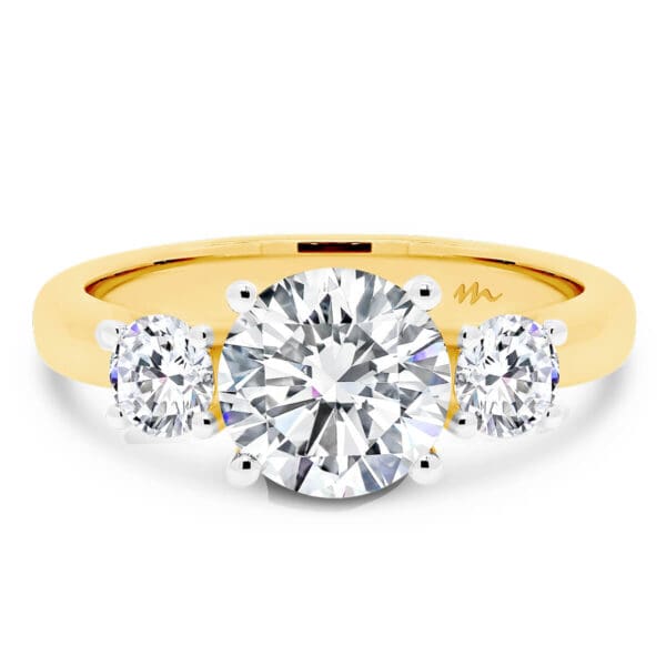 Agnes 1.50-2.00Ct 1.50 Carat 3 Stone Engagement Ring