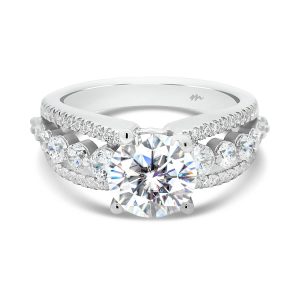 Chanel Triple Band Engagement Ring With Bubble And Breath Band