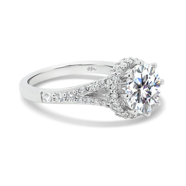 Jeannie 2.50-3.50 double rolling halo engagement ring