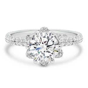 Levora ring 2.00 carat ring with blossom setting