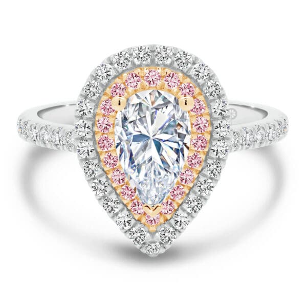 Louisa Pear Pink Lab Grown Diamond Ring