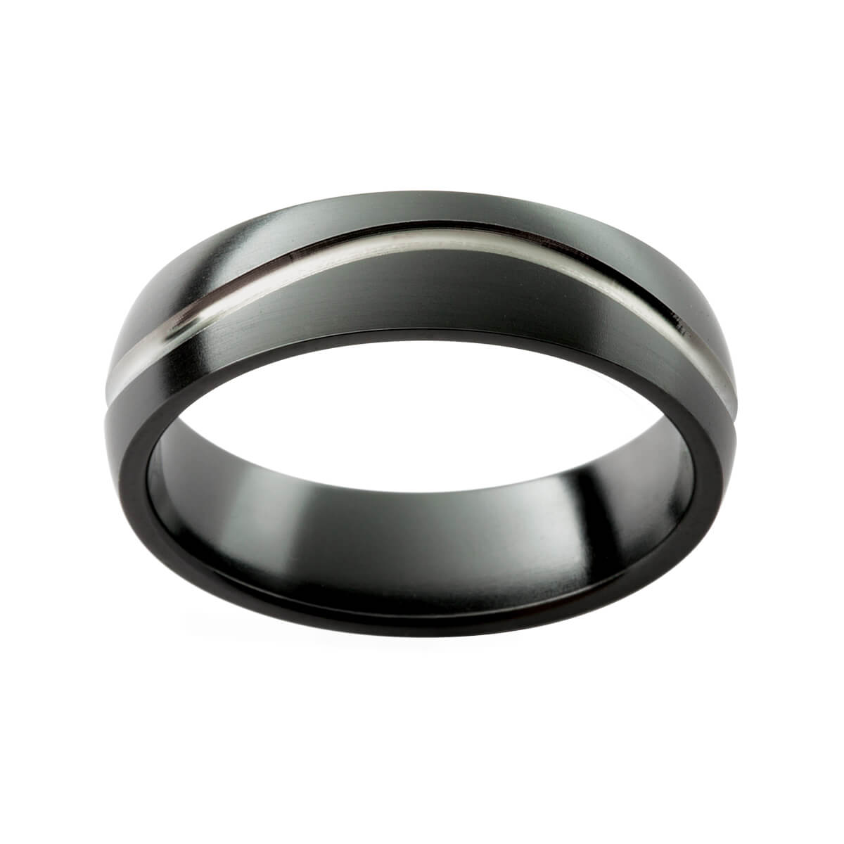 Black Zirconium Ring Wedding Ring Mens Wedding Band Size L 1/2 - Etsy
