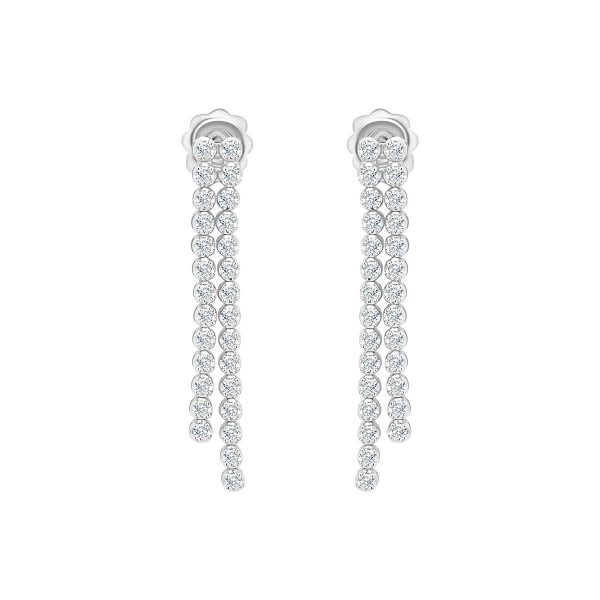 Grace 2.0 Sn Double-Strand Drop Earrings With Lab Grown Diamonds