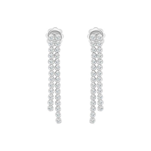Grace 2.0 SN double-strand drop earrings with lab grown diamonds