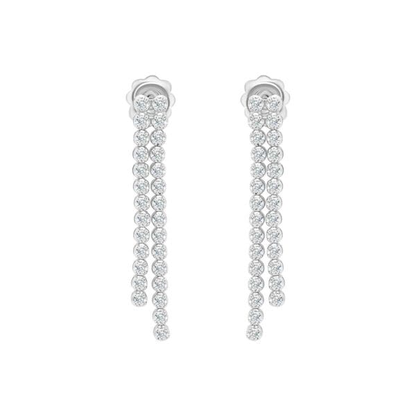 Grace 2.0 Sn Double-Strand Drop Earrings With Lab Grown Diamonds