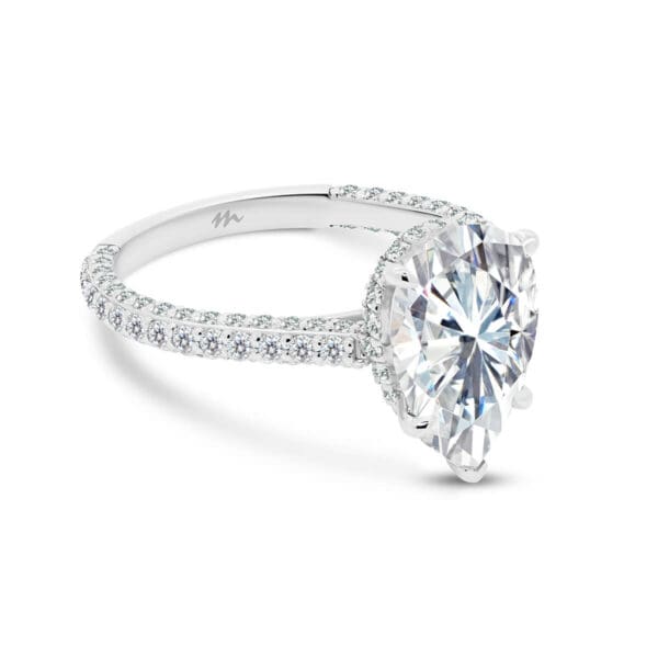 Alina Pear Supernova Moissanite