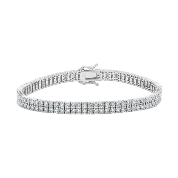 Liv Double SN Row Moissanite Tennis Bracelet