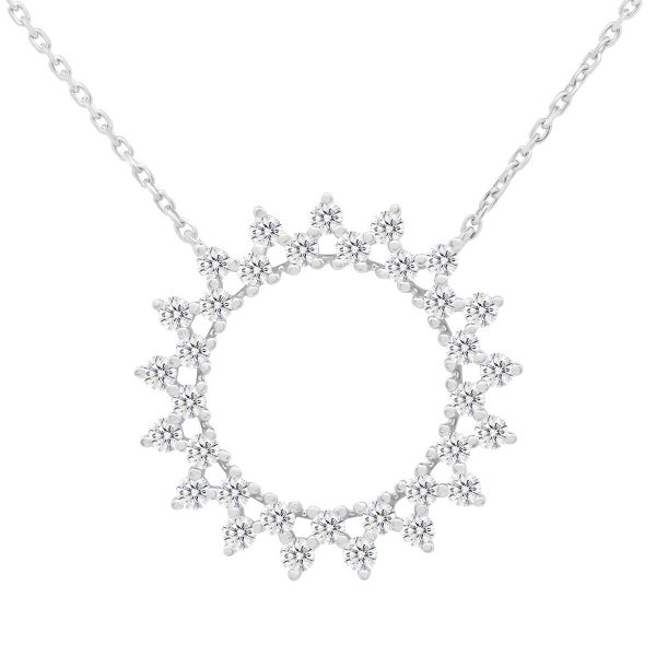 Serenity two-layer eternity necklaces with lab grown diamonds