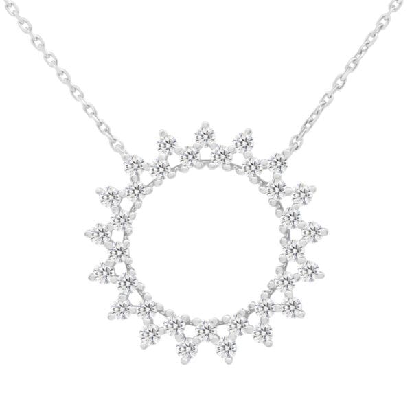 Serenity two-layer eternity necklaces with lab grown diamonds