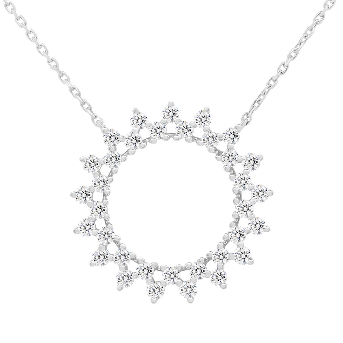 Serenity Two-Layer Eternity Necklaces With Lab Grown Diamonds