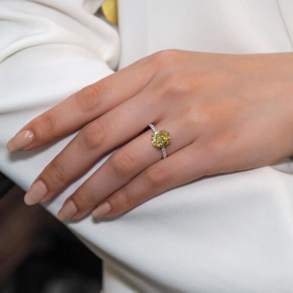 Aurora 10X8 Yellow Supernova Moissanite