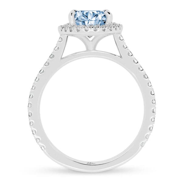 Ava Oval 9X7 Blue Supernova Moissanite