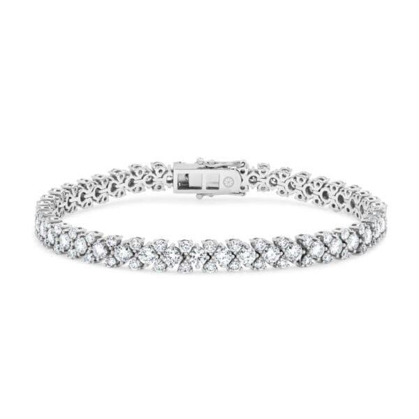 Josefina Lgd Tennis Bracelet With Alternating Large And Small Round Lab Grown Diamonds