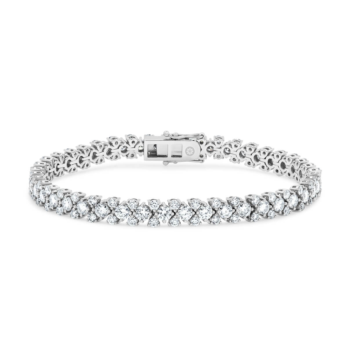 Josefina Lgd Tennis Bracelet With Alternating Large And Small Round Lab Grown Diamonds