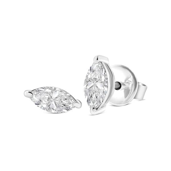 Karla Marquise 6x3-8x4 fancy solitaire stud earrings