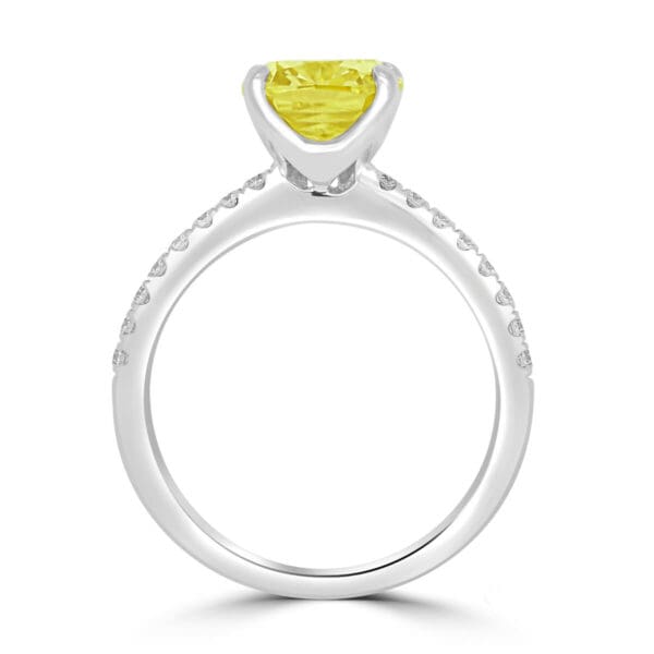 Victoria Cushion 8.0 Yellow Supernova Moissanite