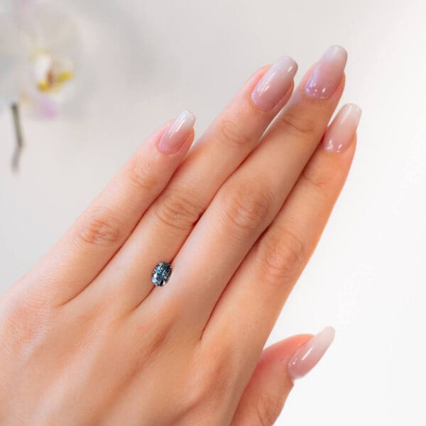 Blue Supernova Moissanite Oval Cut