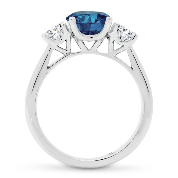 Moissanite Ring | Agnes 7.5 Blue | Moi Moi Sydney