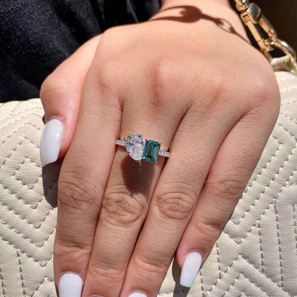Esme Green Supernova Moissanite