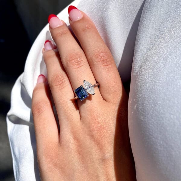 Juliette Blue Supernova Moissanite