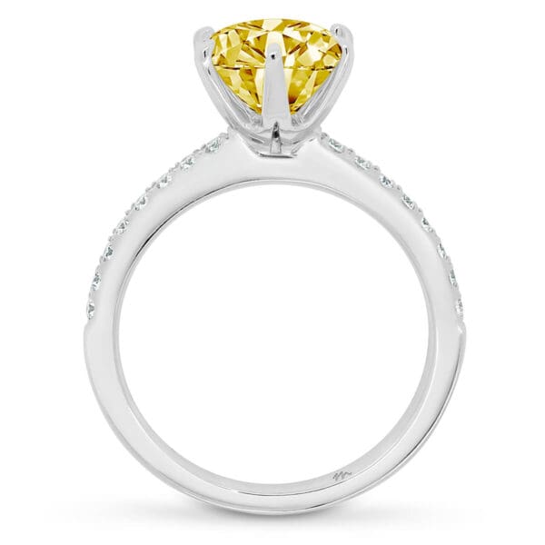 Victoria Round 8.0 Yellow Supernova Moissanite