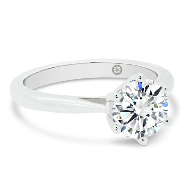 Mena 1.50-2.00ct 6-prong round Lab Grown Diamond solitaire engagement ring